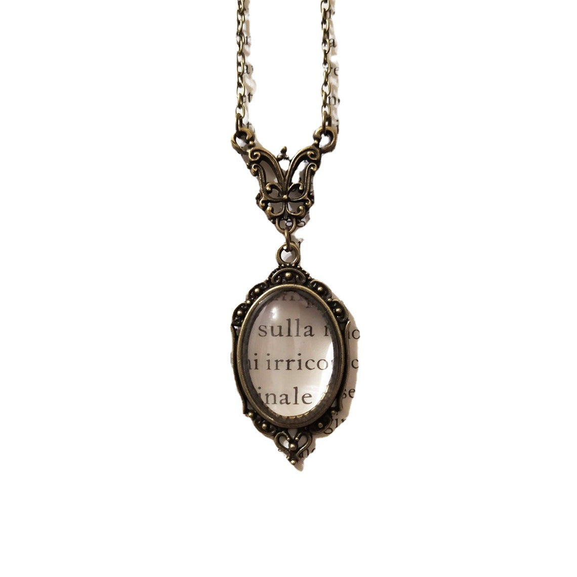 Wholesale  enlarge necklace steampunk necklace book lovers gift
